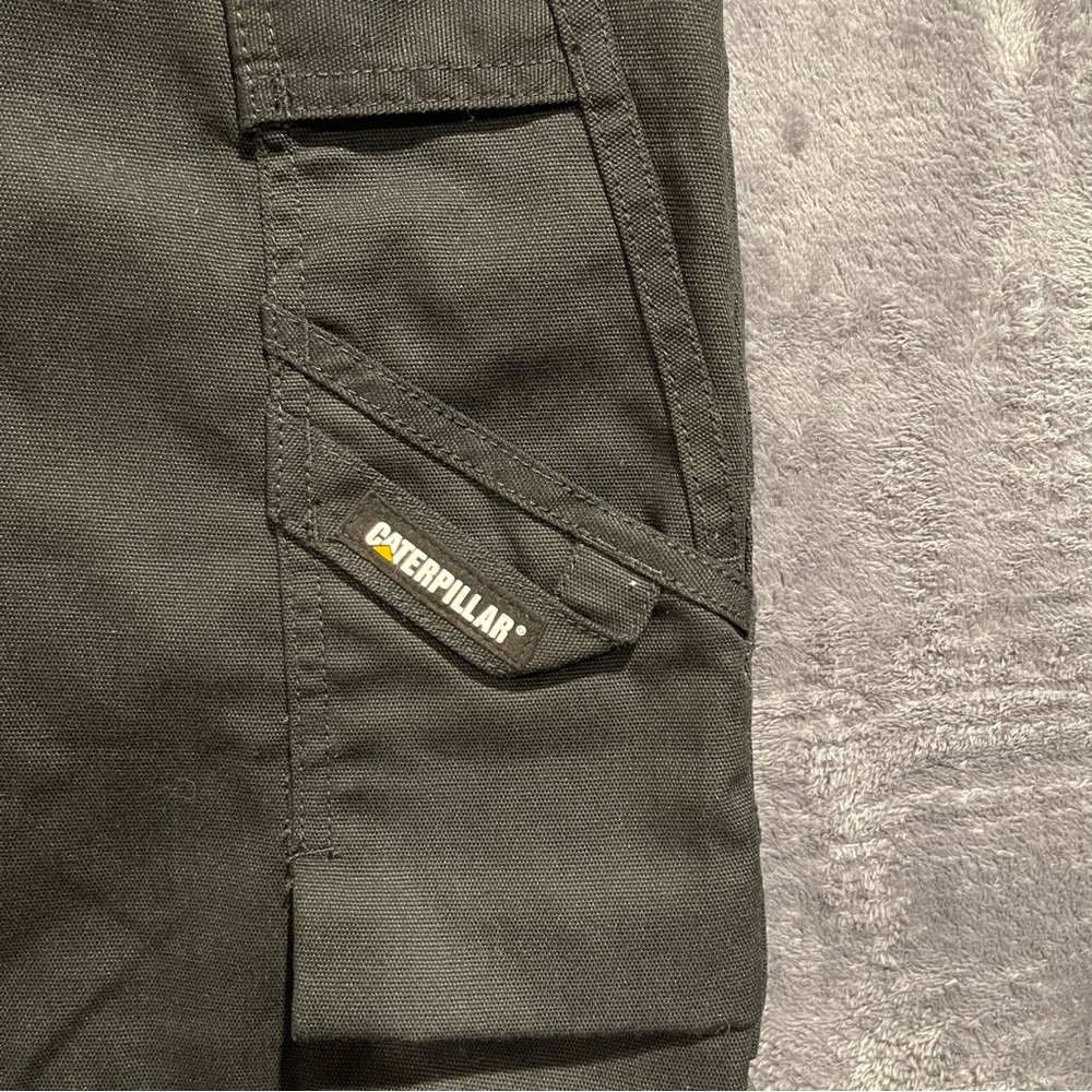 CAT Black Cargo Pants Men’s 36X32 Work Utility Durable Pockets - Picture 7 of 16